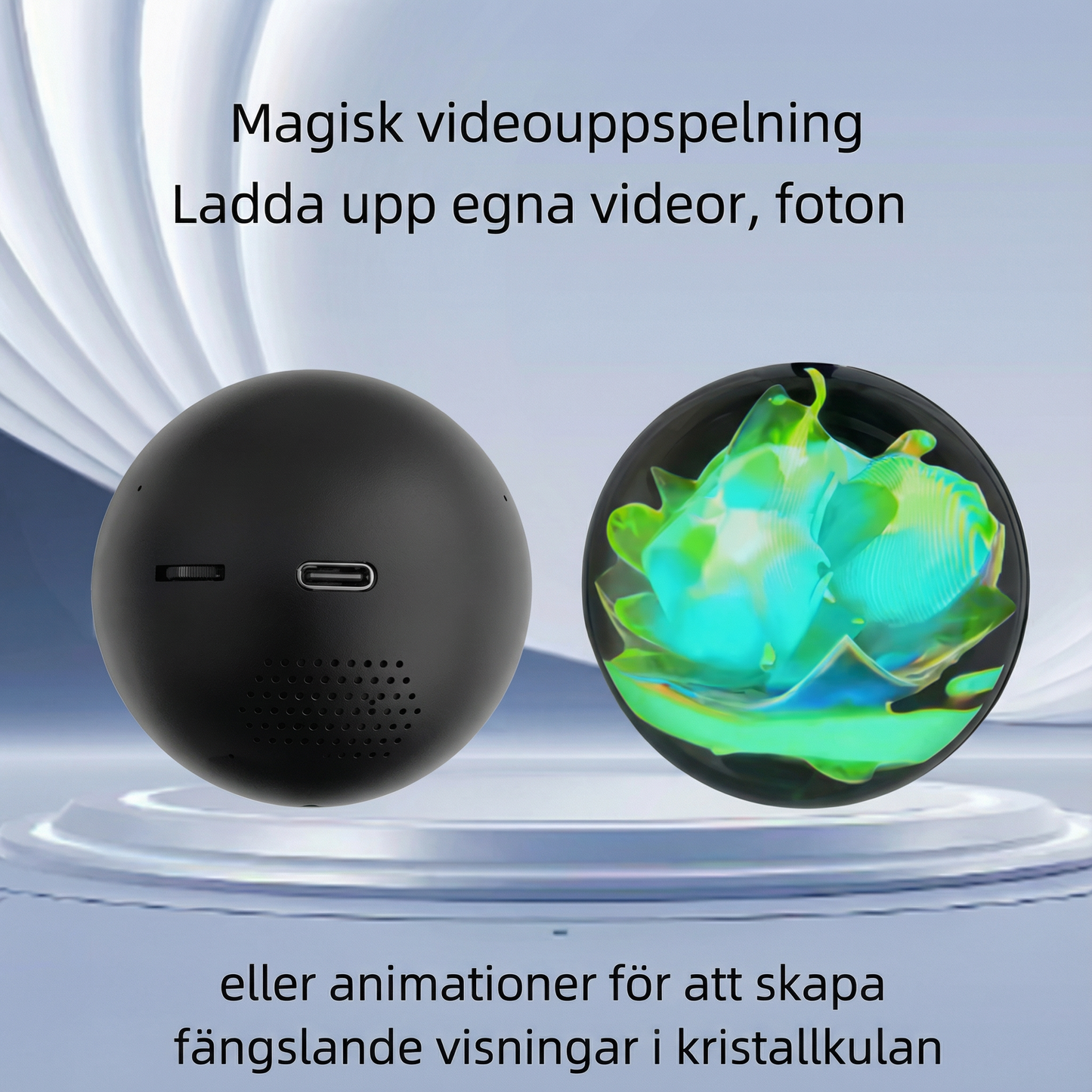 CrystalMemo™ - Ditt minne i ett lysande klot