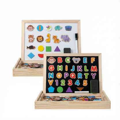 Montessori 2-i-1 Ritbräda & Magnetpussel